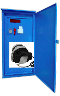 Топливораздаточная колонка Exzotron EFL-BOX-Fast180-Vertical, 180л/мин, 220В, для дизеля