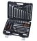 Набор инструментов в кейсе AV Steel AV-011076, профессиональный, 76 предметов, с трещоткой, 1/4", 1/2"