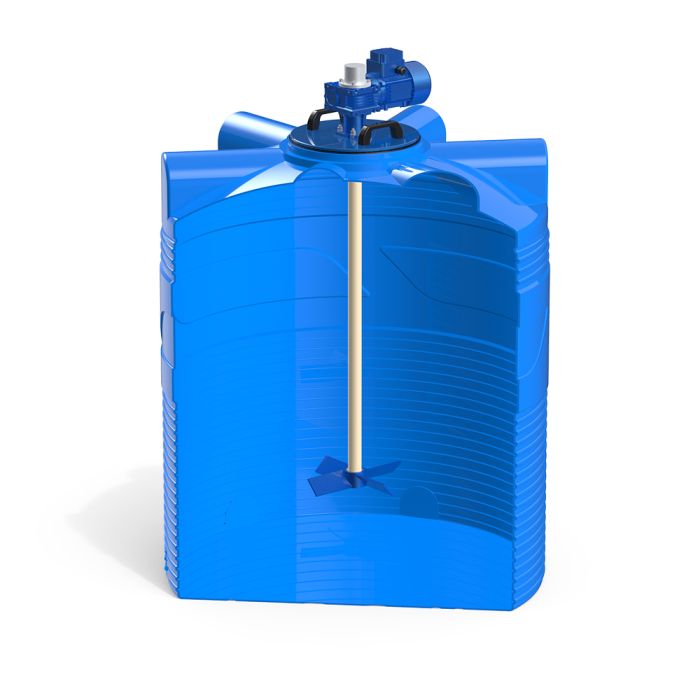 Емкость цилиндрическая Polimer-Group V 1000, 1000 литров, с лопастной мешалкой