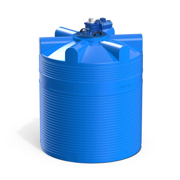 Емкость цилиндрическая Polimer-Group V 3000, 3000 литров, с лопастной мешалкой