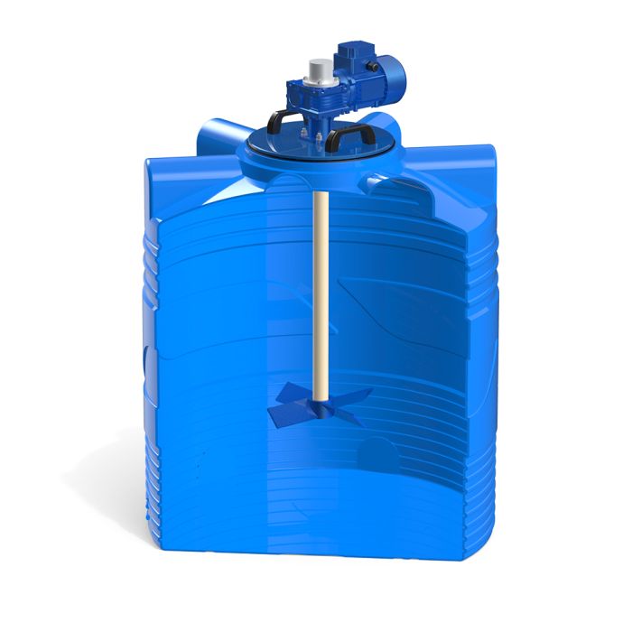 Емкость цилиндрическая Polimer-Group V 500, 500 литров, с лопастной мешалкой