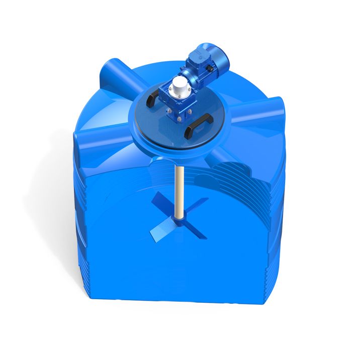 Емкость цилиндрическая Polimer-Group V 500, 500 литров, с лопастной мешалкой