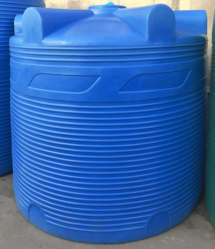 Емкость цилиндрическая Polimer-Group V 8000, 8000 литров, синяя