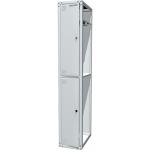 Шкаф одёжный Ferrum Classic 03.312/D-7035, односекционный, без одной стенки, 2 полки