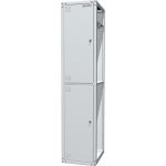 Шкаф одёжный Ferrum Classic 03.412/D-7035, односекционный, без одной стенки, 2 полки