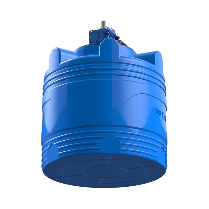 Емкость цилиндрическая Polimer-Group V 200, 200 литров, с лопастной мешалкой