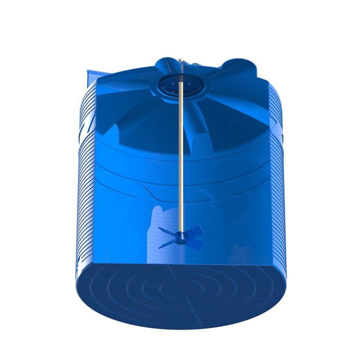 Емкость цилиндрическая Polimer-Group V 5000, 5000 литров, с лопастной мешалкой