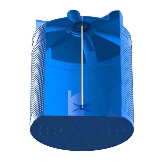 Емкость цилиндрическая Polimer-Group V 9000, 9000 литров, с лопастной мешалкой