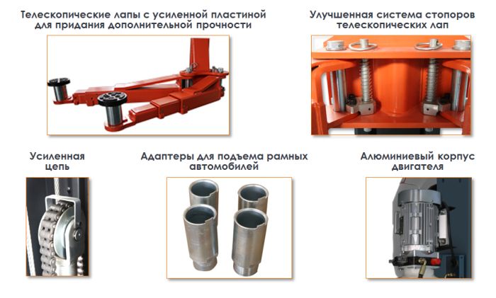 Подъемник двухстоечный автомобильный 5 тонн Everlift EE-6215E, электрогидравлический, 380 В