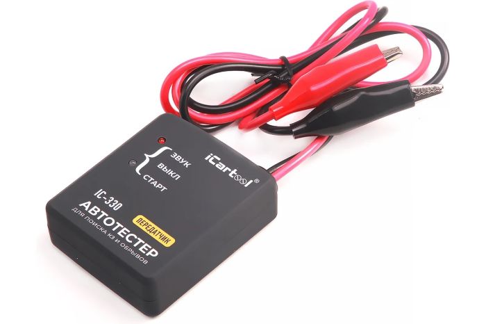 Тестер коротких замыканий и обрывов цепей iCarTool IC-330, 6-42В DC, трассоискатель