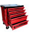 Тележка инструментальная Станкоимпорт BTD251 красная, закрытая, 5 ящиков