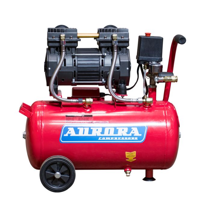 Поршневой компрессор Aurora PASSAT-25, коаксиальный привод, безмасляный, 260 л/мин, 220В