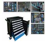 Тележка инструментальная Forsage F-55300(51381), закрытая, 7 ящиков, с набором инструментов 274пр.