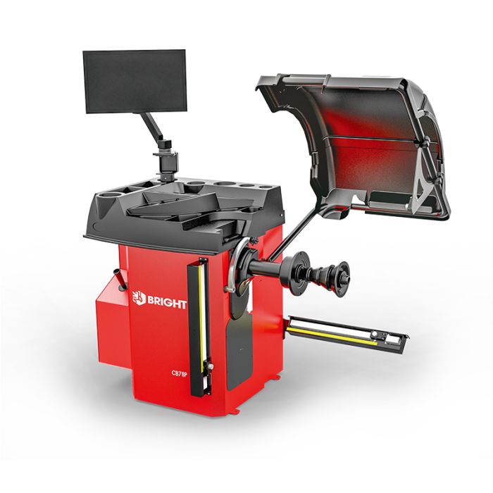 Балансировочный станок BRIGHT CB78P красный, легковой, автоматический, 220В, 28"