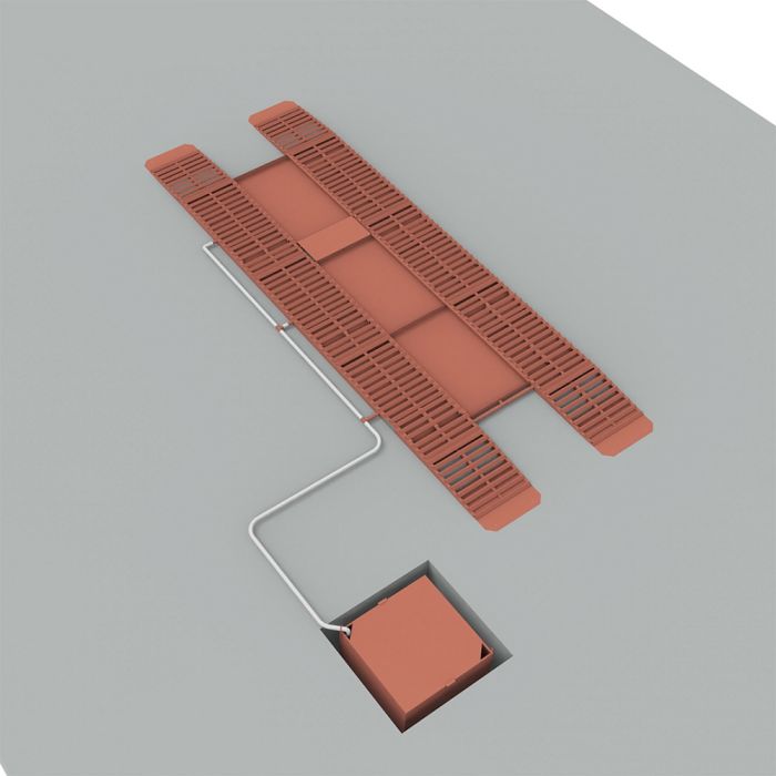 Эстакада металлическая ЭкоПром «Каскад» Комфорт, разборная, 8м, красная