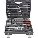 Набор инструментов в кейсе JTC JTC-T085C-B72, 85 предметов, с трещоткой, 1/2", 1/4"