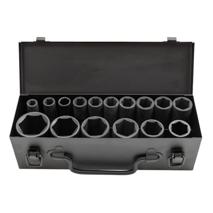 Набор длинных ударных головок 6-гр. STANKO CS122316, 1/2", 10-36мм, 16шт.