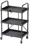 Тележка инструментальная складная NORDBERG T14, открытая, 3 полки