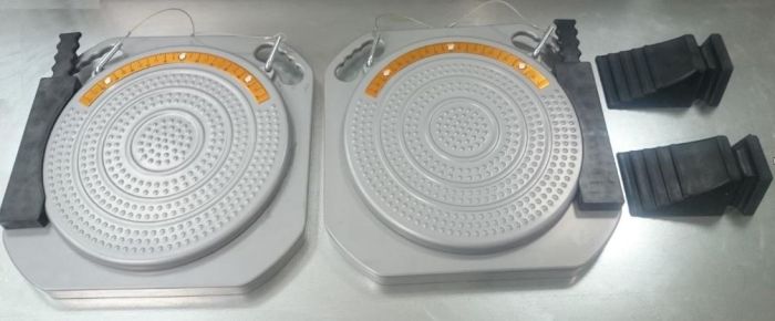 Комплект алюминиевых поворотных кругов (2шт) для стендов сход-развал