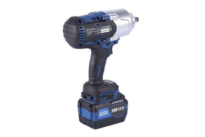 Гайковерт аккумуляторный ударный NORDBERG NE812K, 1/2", 1700 Нм, в кейсе