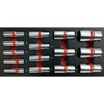 Головки в ложементе Сорокин Standart 1.115, 15 предметов, 1/2"