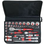 Набор инструментов в кейсе Сорокин Multibox 1.141, 41 предмет, с трещоткой, 1/2", 1/4"