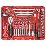 Набор инструментов в ложементе Сорокин Universal 1.170, 70 предметов, с трещоткой, 1/2"