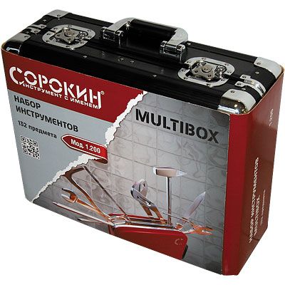 Набор инструментов Сорокин Multibox 1.200, 132 предмета, 
