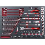 Набор инструментов в ложементе Сорокин Great 1.206, 106 предметов, с трещоткой, 1/4", 1/2"