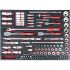 Набор инструментов в ложементе Сорокин Great 1.222, 122 предмета, с трещоткой, 1/2", 1/4", 3/8"