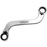 Ключ накидной S-образный с трещоткой Сорокин, 14х16мм