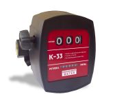 Счетчик дизельного топлива Petroll K-33 A1101, механический, расходомер топлива, 76 л/мин