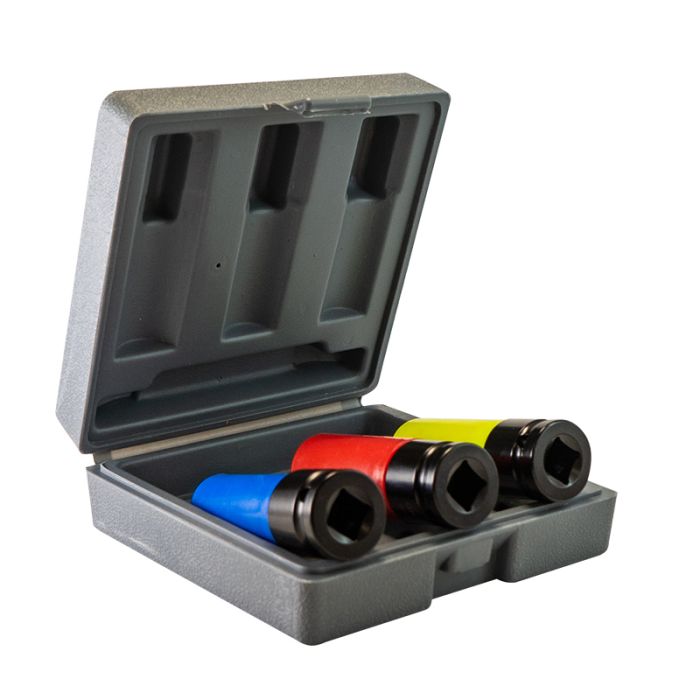 Набор торцевых ударных головок FUBAG 100459, 1/2", 17, 19, 21 мм