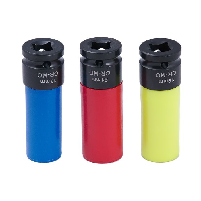 Набор торцевых ударных головок FUBAG 100459, 1/2", 17, 19, 21 мм