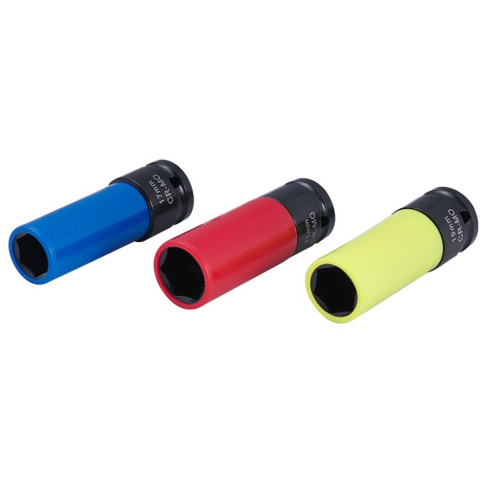 Набор торцевых ударных головок FUBAG 100459, 1/2", 17, 19, 21 мм