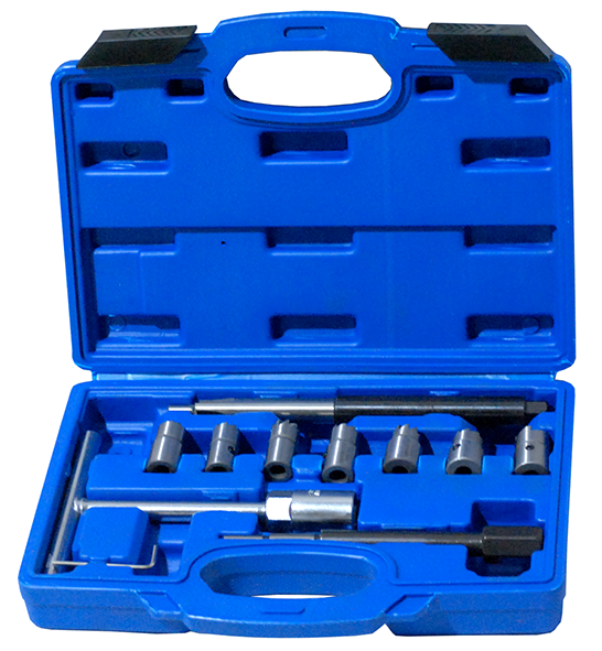 Инструмент для очистки гнезд инжекторов дизелей Ae&T TA-C1013, 10 предметов