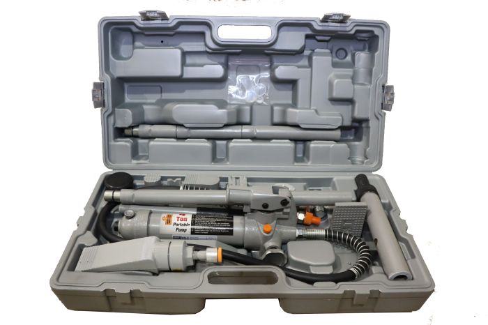 Растяжка гидравлическая 4 тонны KraftWell KRWPH4, рихтовочный набор