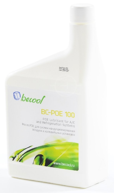 Масло для кондиционера автомобиля Becool BC-POE 100, синтетическое, 1л 