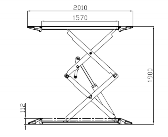 Подъемник автомобильный ножничный 3 тонны Sivik ПГН-3000/Н-01_grey, электрогидравлический, 380В
