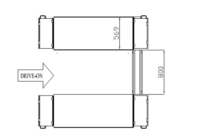 Подъемник автомобильный ножничный 3 тонны Sivik ПГН-3000/Н-01_grey, электрогидравлический, 380В