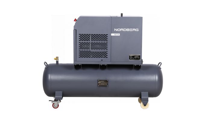 Винтовой компрессор Nordberg NCF5R, прямой привод, 10 бар, IP54, 450л/мин, 4кВт, 180л