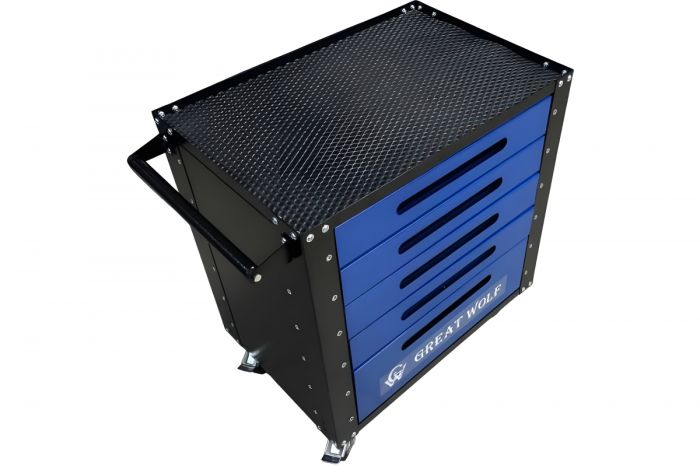 Тележка инструментальная Great Wolf GWT-B5, закрытая, 5 ящиков