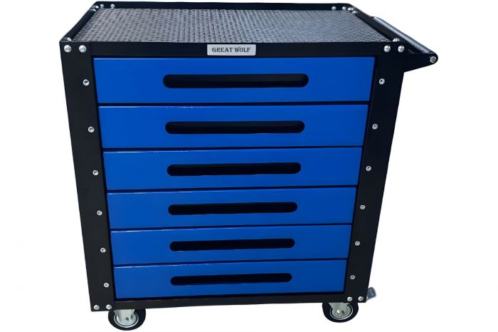 Тележка инструментальная Great Wolf GWT-B6, закрытая, 6 ящиков