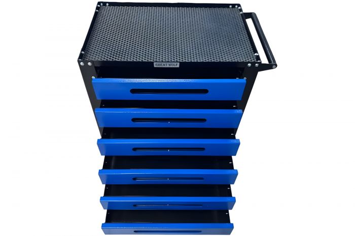 Тележка инструментальная Great Wolf GWT-B6, закрытая, 6 ящиков