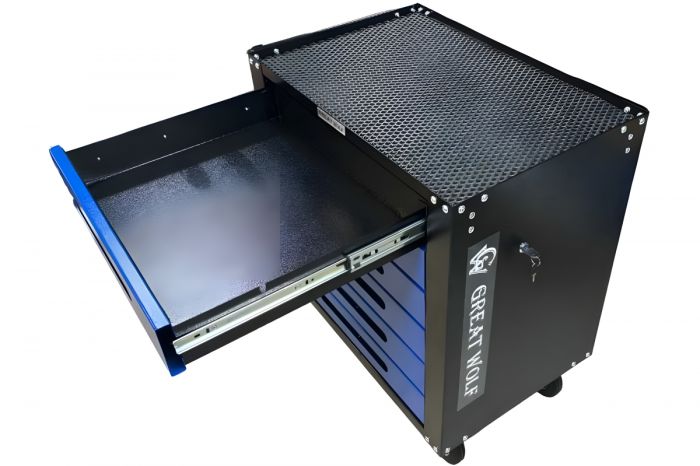 Тележка инструментальная Great Wolf GWT-B6S, закрытая, 6 ящиков