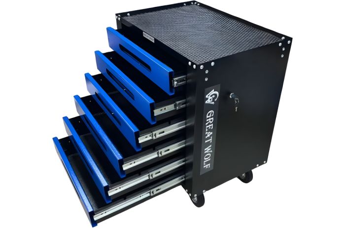 Тележка инструментальная Great Wolf GWT-B6S, закрытая, 6 ящиков