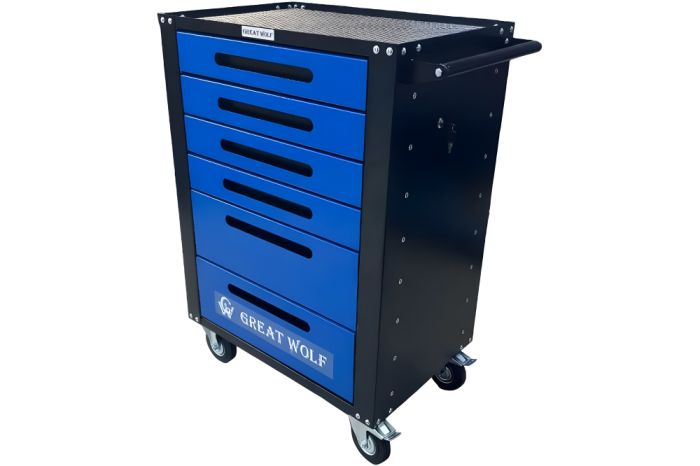 Тележка инструментальная Great Wolf GWT-B6L, закрытая, 6 ящиков