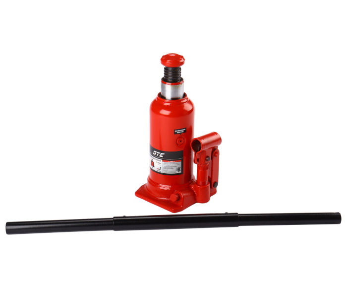 Домкрат бутылочный гидравлический 10т GTE GTE-TH910001, 180-430мм