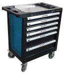 Тележка инструментальная Forsage F-1141116B, закрытая, 6 ящиков
