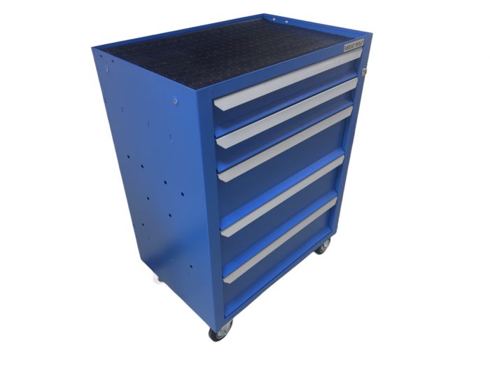 Тележка инструментальная Great Wolf GWT-K5B, закрытая, 5 ящиков